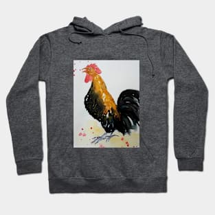 Noisy Rooster strutting its stuff Hoodie